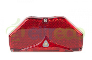 фото Фонарь "INFINI" задний на багажник, 5 светодиодов, 3 функции, датчик света и движения